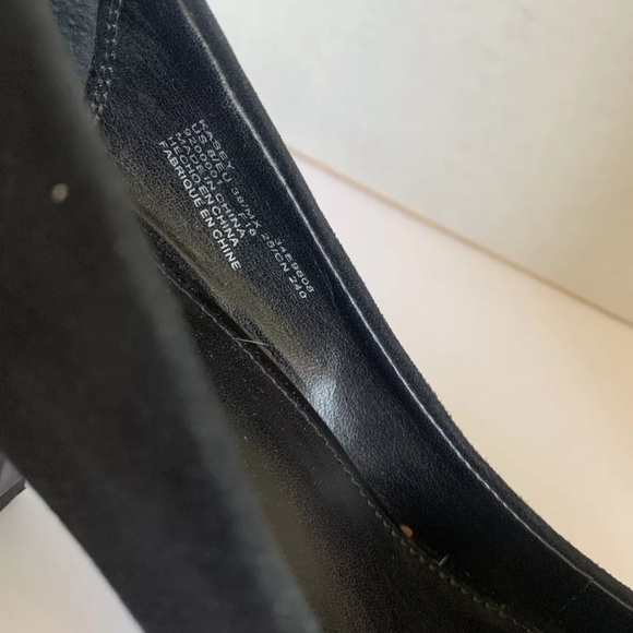 Calvin Klein Black Suede  Pumps Block Heels KASEY - Picture 6 of 9